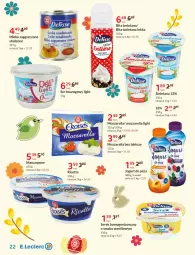 Gazetka promocyjna E Leclerc - Gazetka - ważna od 16.04 do 16.04.2022 - strona 22 - produkty: Mozzarella, Ser, Jogurt, Mascarpone, Serek homogenizowany, Serek, Mleko zagęszczone, Mleko