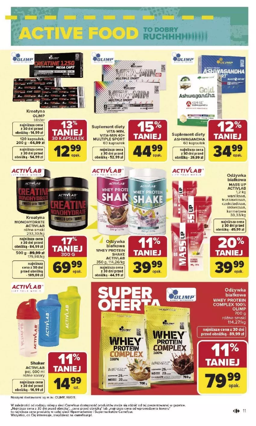 Gazetka promocyjna Carrefour - Gazetka Carrefour, Market od poniedziałku! - ważna 05.01 do 10.01.2026 - strona 13 - produkty: Lack, Odżywka, Por, Ser, Sport, Suplement diety, Vita-Min, Waga
