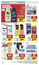 Gazetka promocyjna Carrefour - Gazetka Carrefour, Market od poniedziałku! - Gazetka - ważna od 10.01 do 10.01.2026 - strona 36 - produkty: Balsam po goleniu, Nivea Men, Mydło w płynie, Rum, Papier, Bell, Pasta do zębów, Adidas, Papier toaletowy, Lacalut, Gillette, Bella, Mydło, Flora, Wkładki, Luksja, Nivea, Fa