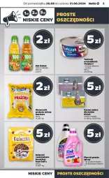 Gazetka promocyjna Netto - Netto Gazetka Food 35/24A - Gazetka - ważna od 31.08 do 31.08.2024 - strona 3 - produkty: Płyn do prania, Sos, Sok, Słonecznik prażony, Bell, Karma mokra dla kotów, Kawa, Tuńczyk, Kubuś, Olej, Fa