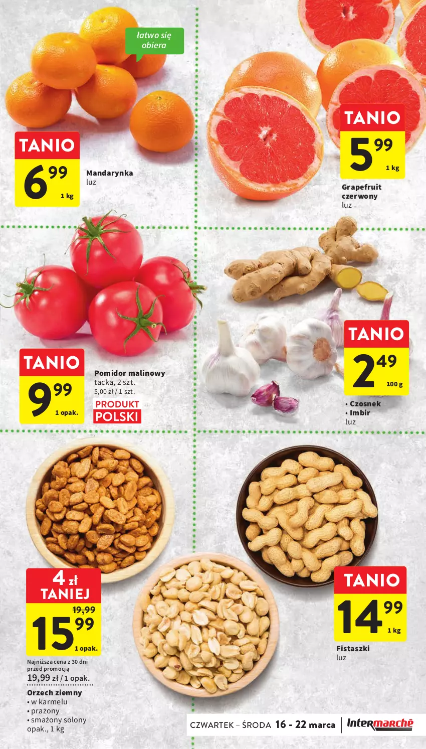 Gazetka promocyjna Intermarche - Gazetka Intermarche - ważna 16.03 do 22.03.2023 - strona 15 - produkty: Czosnek, Gra, Imbir, Pomidor malinowy