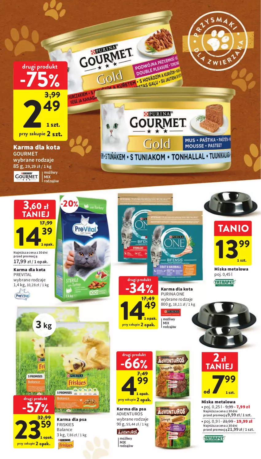 Gazetka promocyjna Intermarche - Gazetka Intermarche - ważna 16.03 do 22.03.2023 - strona 42 - produkty: Adventuros, Friskies, Miska, Pur, Purina