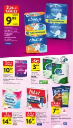 Gazetka promocyjna Intermarche - Gazetka Intermarche - Gazetka - ważna od 22.03 do 22.03.2023 - strona 40 - produkty: Gin, Papier, Papier toaletowy, Velvet, Ręcznik, Presto, Rolki, Always, Podpaski, Carefree, Wkładki