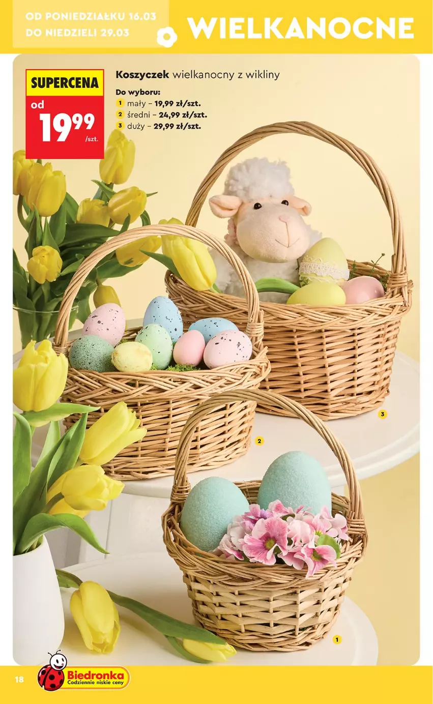 Gazetka promocyjna Biedronka - Okazje Tygodnia - ważna 14.03 do 28.03.2026 - strona 18 - produkty: Kosz