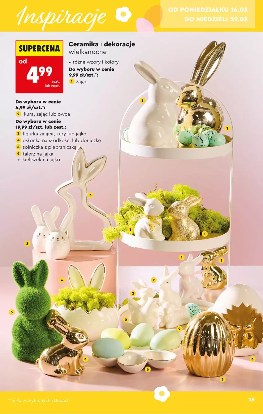 Gazetka promocyjna Biedronka - Okazje Tygodnia - ważna 14.03 do 28.03.2026 - strona 25 - produkty: Kieliszek, Pieprz, Solniczka, Talerz, Znicz