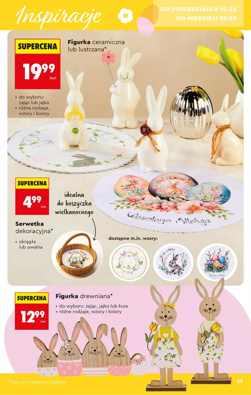 Gazetka promocyjna Biedronka - Okazje Tygodnia - ważna 14.03 do 28.03.2026 - strona 29 - produkty: Figurka ceramiczna, Kosz, Ser