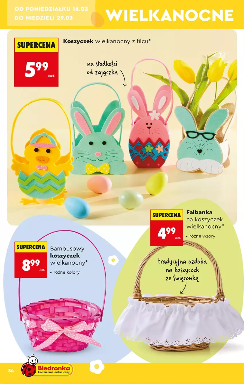 Gazetka promocyjna Biedronka - Okazje Tygodnia - ważna 14.03 do 28.03.2026 - strona 34 - produkty: Kosz, Ozdoba