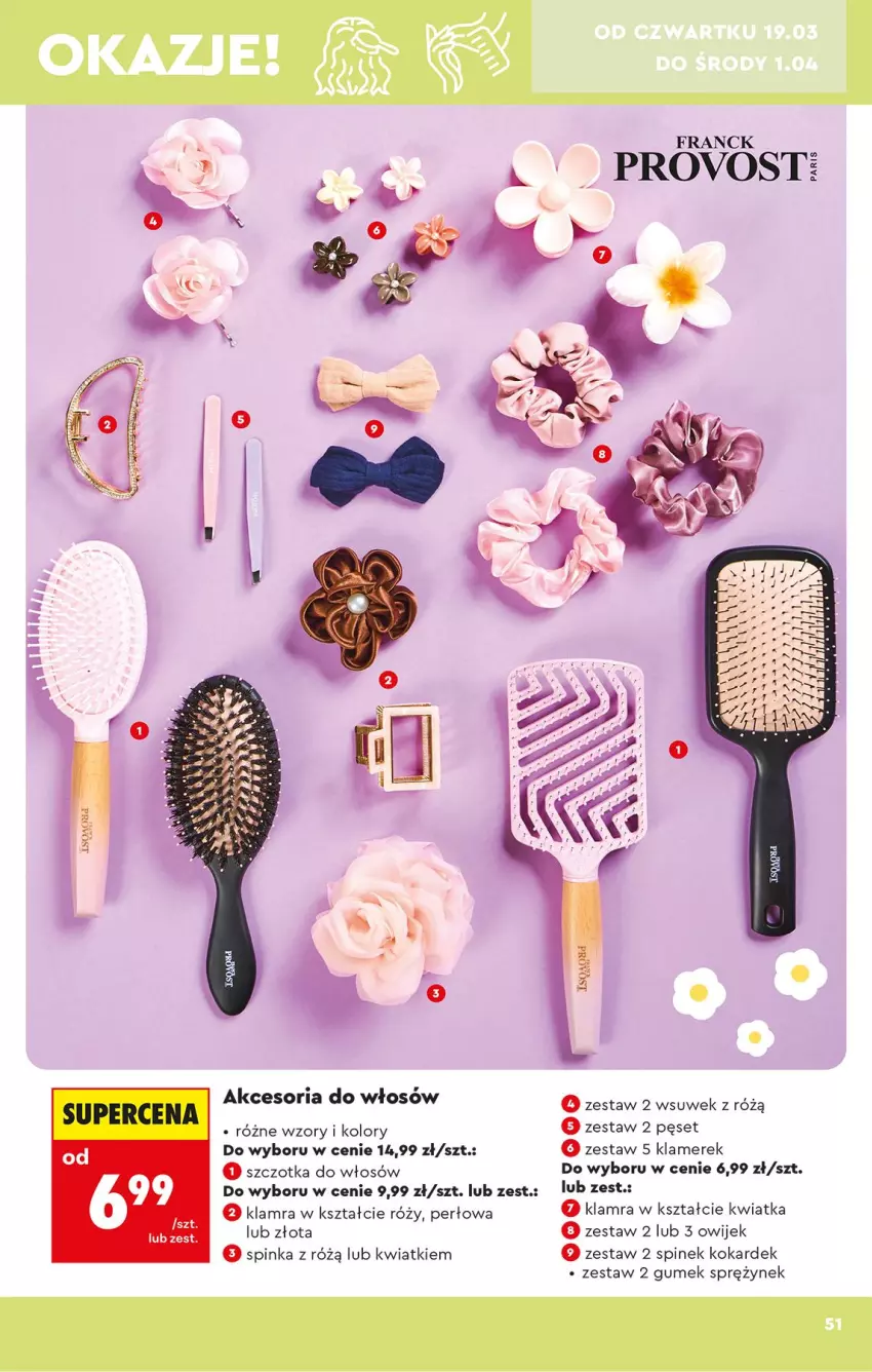 Gazetka promocyjna Biedronka - Okazje Tygodnia - ważna 14.03 do 28.03.2026 - strona 51 - produkty: Inka, Szczotka, Szczotka do włosów