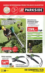 Gazetka promocyjna Lidl - GAZETKA - Gazetka - ważna od 13.03 do 13.03.2021 - strona 32 - produkty: Teleskop, Top, Noż, Rura, Nożyce, Sekator, Warka, Akumulator, Fa