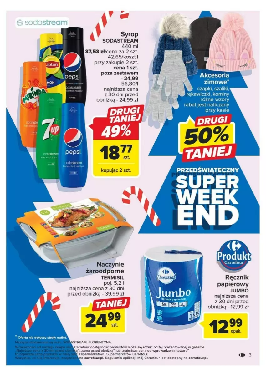 Gazetka promocyjna Carrefour - ważna 21.12 do 23.12.2023 - strona 3 - produkty: Fa, Koc, Kosz, Por