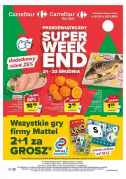 Gazetka promocyjna Carrefour - Gazetka - ważna od 23.12 do 23.12.2023 - strona 1 - produkty: Gry, Rama, Tran, Mattel