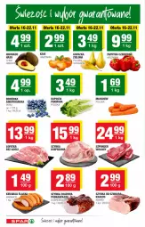 Gazetka promocyjna Spar - Spar - Gazetka - ważna od 23.11 do 23.11.2022 - strona 4 - produkty: Krakus, Gra, Borówka, Papryka czerwona, Papryka, Karp, Kaki, Szynka, Kabanos, Kiełbasa, Kiełbasa śląska, Fa
