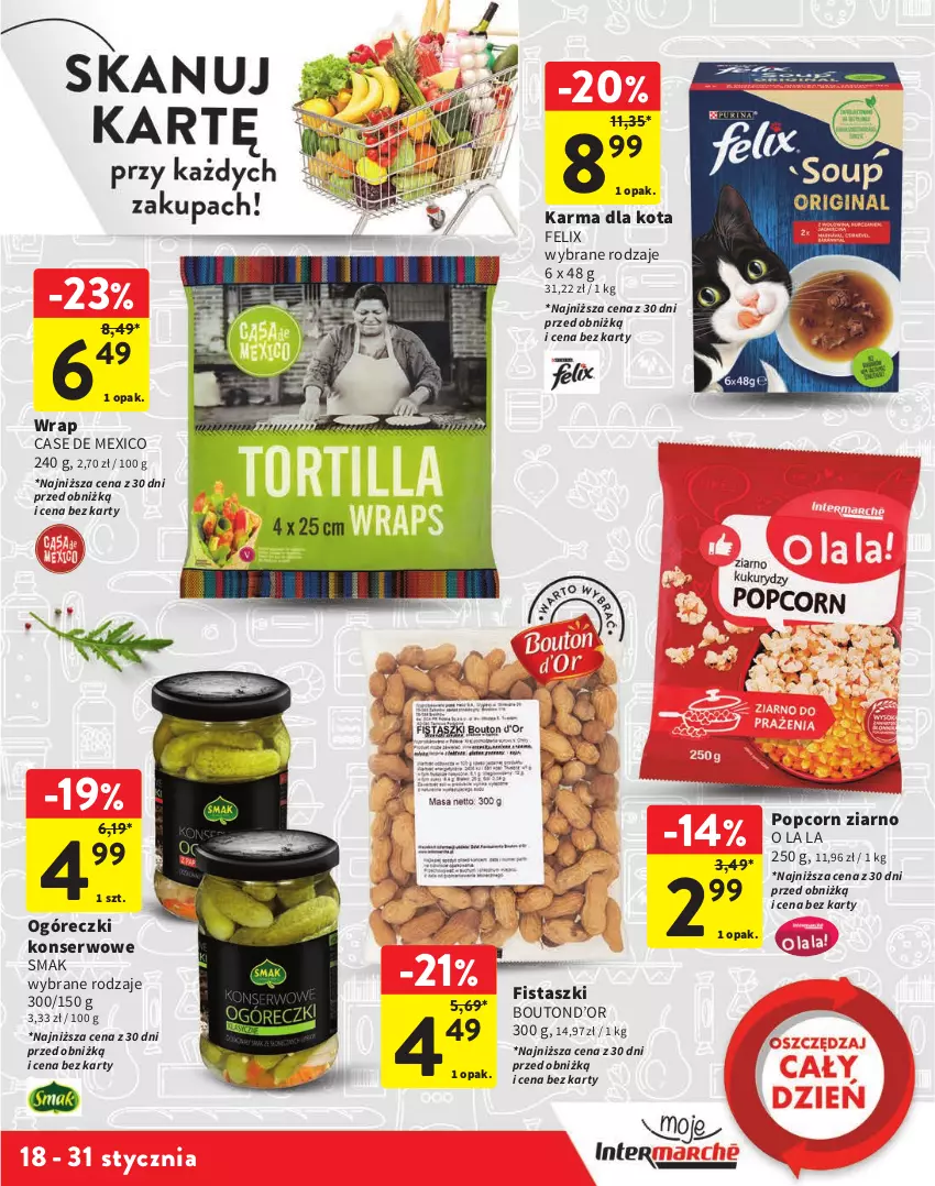 Gazetka promocyjna Intermarche - Gazetka Intermarche - ważna 18.01 do 31.01.2024 - strona 13 - produkty: Felix, Popcorn, Ser