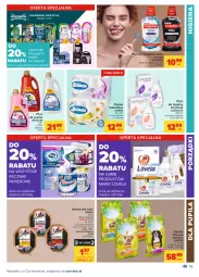 Gazetka promocyjna Carrefour - Gazetka Carrefour - Gazetka - ważna od 07.08 do 07.08.2021 - strona 21 - produkty: Płyn do prania, Por, Płyn do płukania jamy ustnej, Papier, Lactacyd, Lovela, Friskies, Kosz, Papier toaletowy, Sheba, Woolite, Płyn do płukania, Ręcznik, Rolki, Płyn do higieny intymnej, Ręczniki papierowe, Colgate, Nestlé, LG