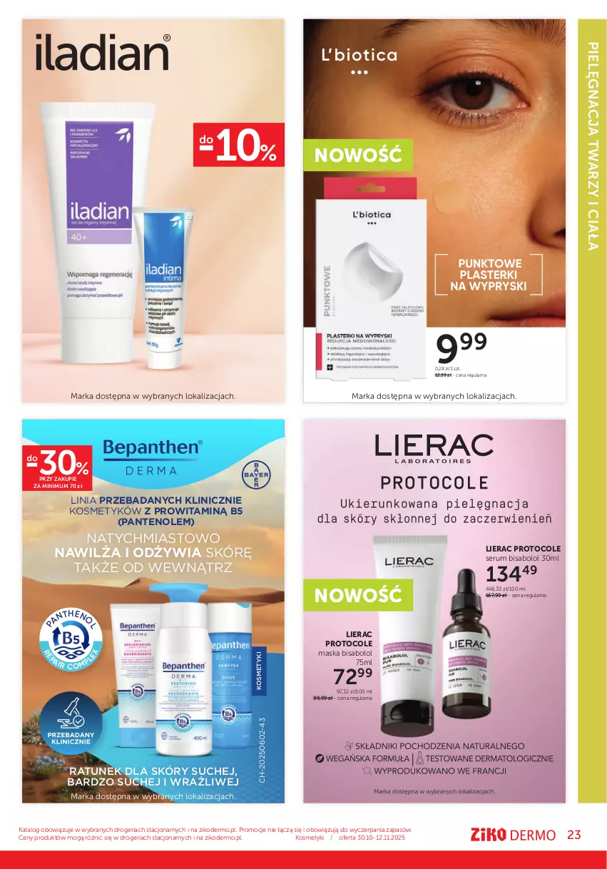Gazetka promocyjna Ziko - Gazetka Ziko Dermo - ważna 30.10 do 12.11.2025 - strona 23 - produkty: Lierac, Maska, Rum, Ser, Serum