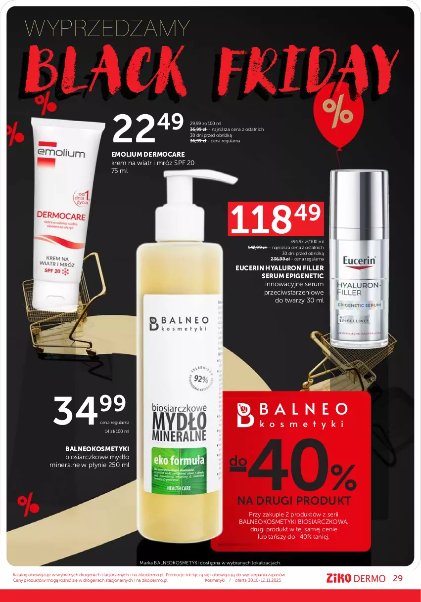 Gazetka promocyjna Ziko - Gazetka Ziko Dermo - ważna 30.10 do 12.11.2025 - strona 29 - produkty: Emolium, Krem na wiatr i mróz, Lack, Mydło, Rum, Ser, Serum