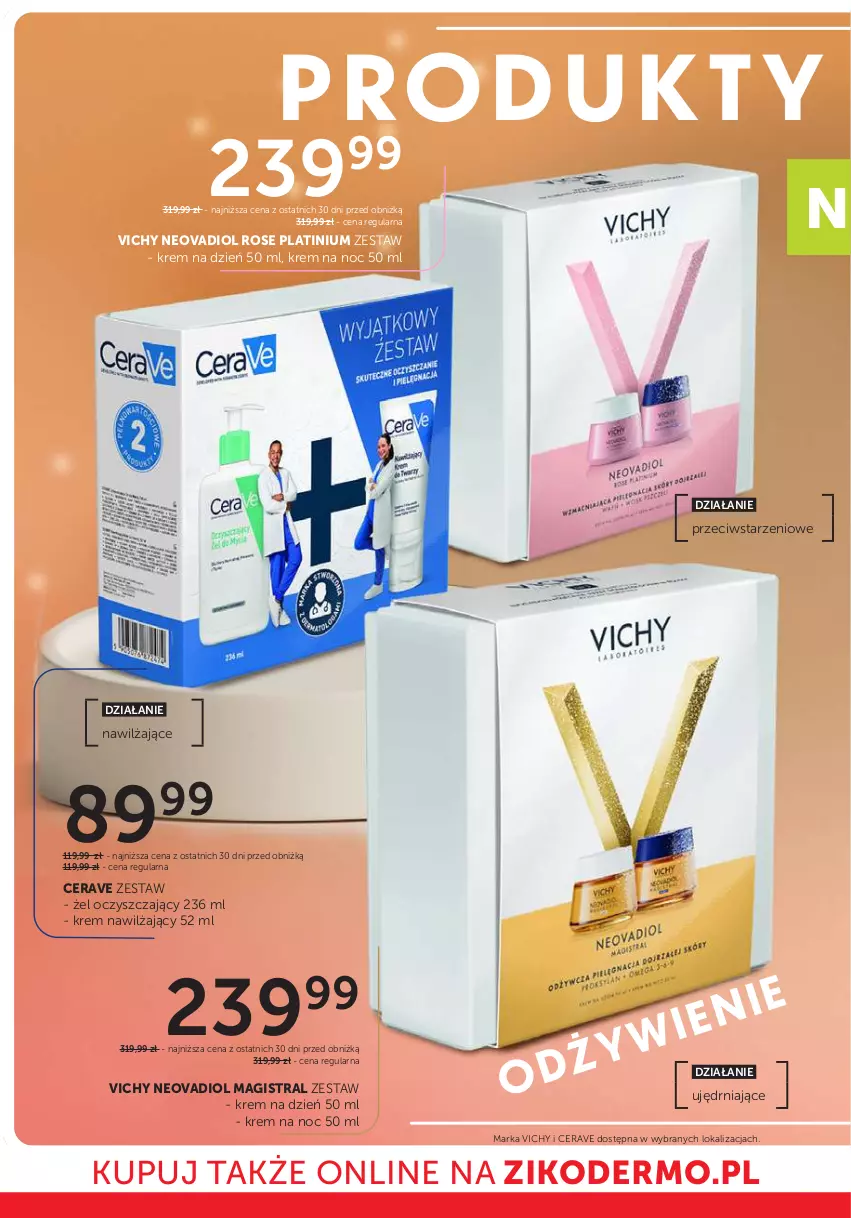 Gazetka promocyjna Ziko - Gazetka Ziko Dermo - ważna 30.10 do 12.11.2025 - strona 4 - produkty: CeraVe, Krem na dzień, Krem na noc, Krem nawilżający, Vichy