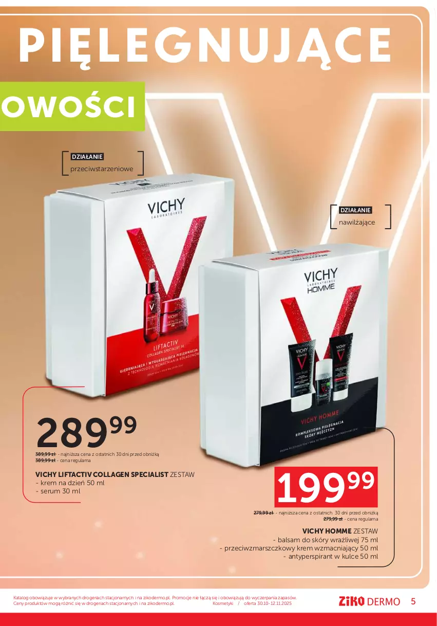 Gazetka promocyjna Ziko - Gazetka Ziko Dermo - ważna 30.10 do 12.11.2025 - strona 5 - produkty: Antyperspirant, Krem na dzień, Mars, Rum, Ser, Serum, Vichy