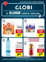 Gazetka promocyjna Carrefour - Gazetka Globi w SUMIE udane zakupy - Gazetka - ważna od 17.08 do 17.08.2026 - strona 2 - produkty: Mozzarella, Piwo, Ser, Tortilla, LANA, Woda