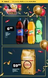 Gazetka promocyjna Netto - Netto Gazetka Food 41/24B - Gazetka - ważna od 16.10 do 16.10.2024 - strona 12 - produkty: 7up, Pepsi max, Kawa ziarnista, Mirinda, Kawa, Pepsi, Lavazza