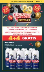 Gazetka promocyjna Netto - Netto Gazetka Food 41/24B - Gazetka - ważna od 16.10 do 16.10.2024 - strona 7 - produkty: Piwa, Piwo, Gra, Harnaś