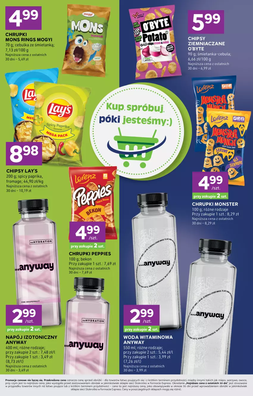 Gazetka promocyjna Stokrotka - Stokrotka Express - ważna 08.01 do 14.01.2026 - strona 5 - produkty: Cebula, Chipsy, Chrupki, Gra, Mięso, Owoce, Warzywa, Woda