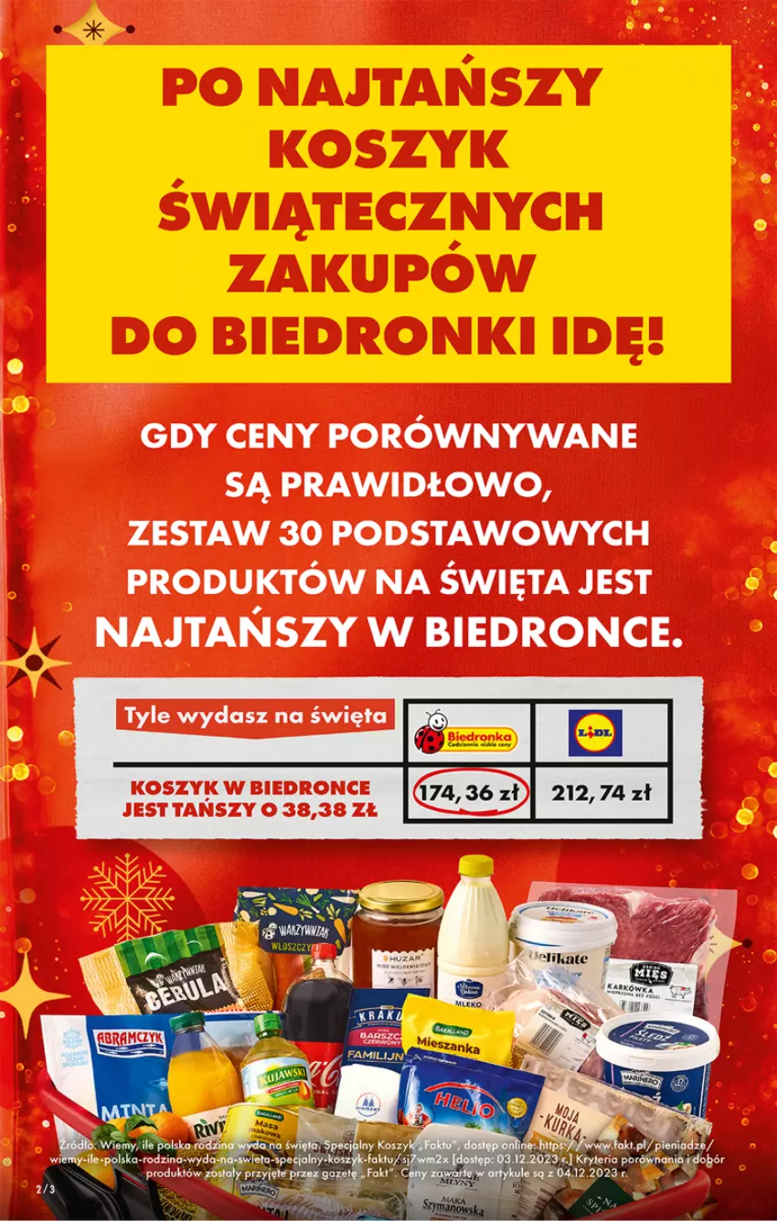 Gazetka promocyjna Biedronka - Od czwartku - ważna 14.12 do 20.12.2023 - strona 2 - produkty: Kosz, Por