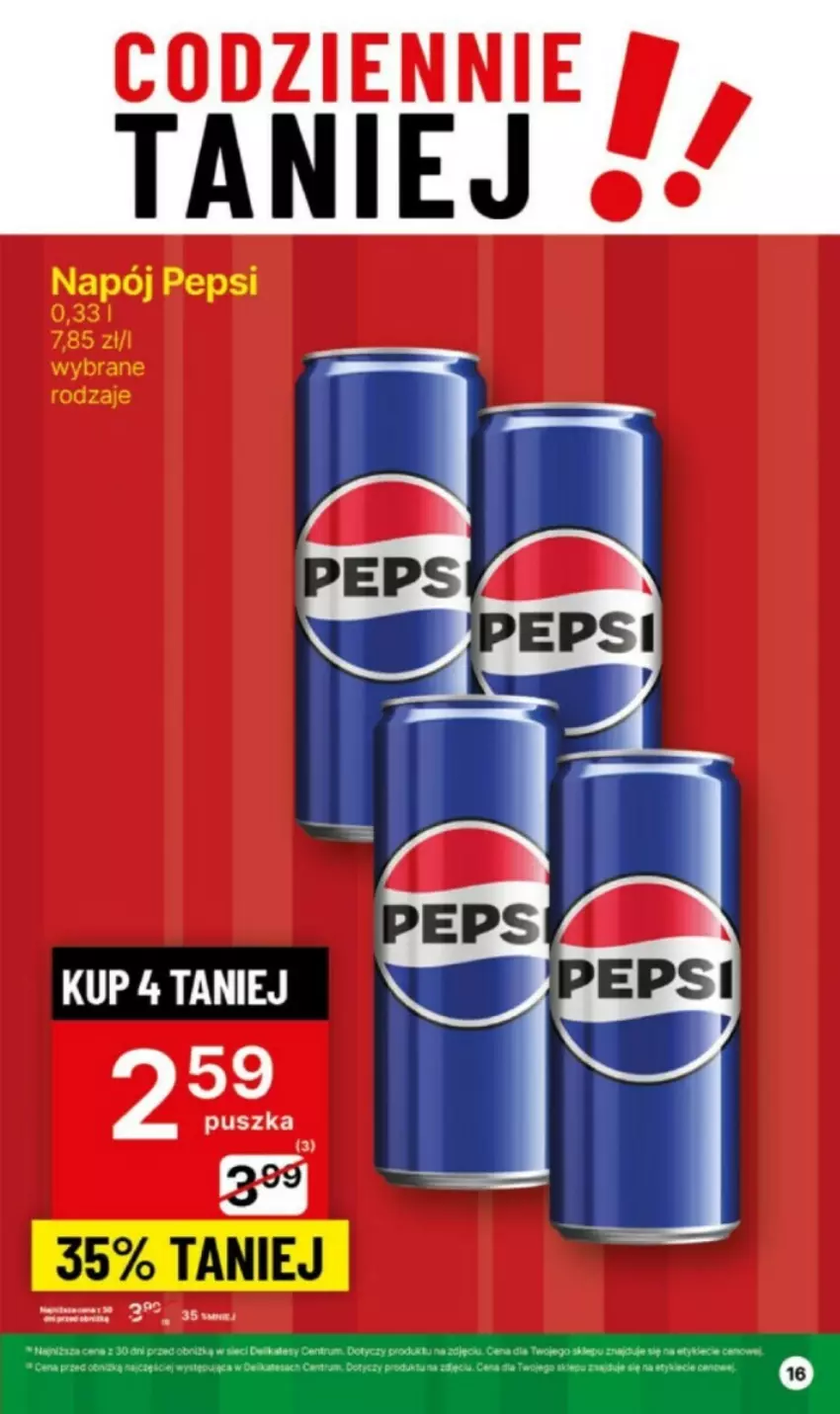 Gazetka promocyjna Delikatesy Centrum - ważna 03.06 do 09.06.2024 - strona 8 - produkty: Napój, Pepsi