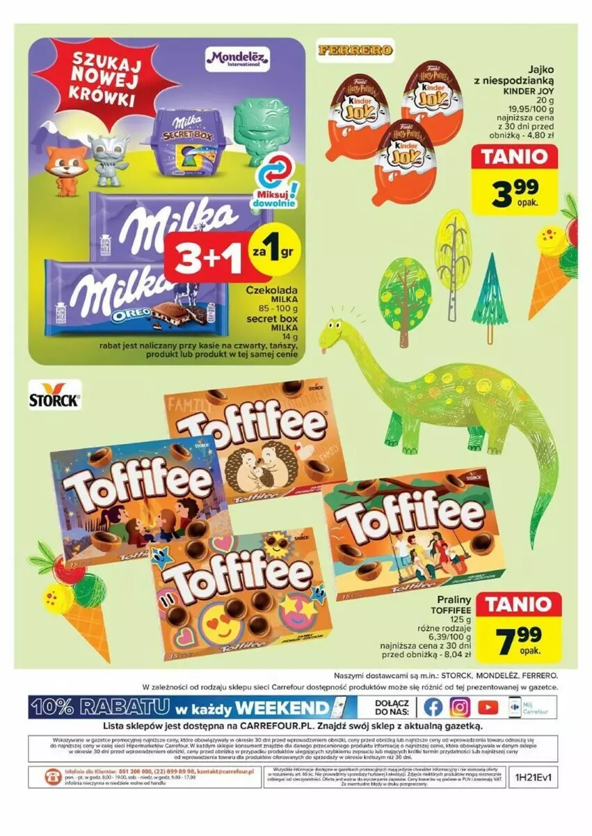 Gazetka promocyjna Carrefour - ważna 21.05 do 01.06.2024 - strona 17 - produkty: Ferrero, Gra, HP, Kinder, O nas, Por, Praliny, Toffifee