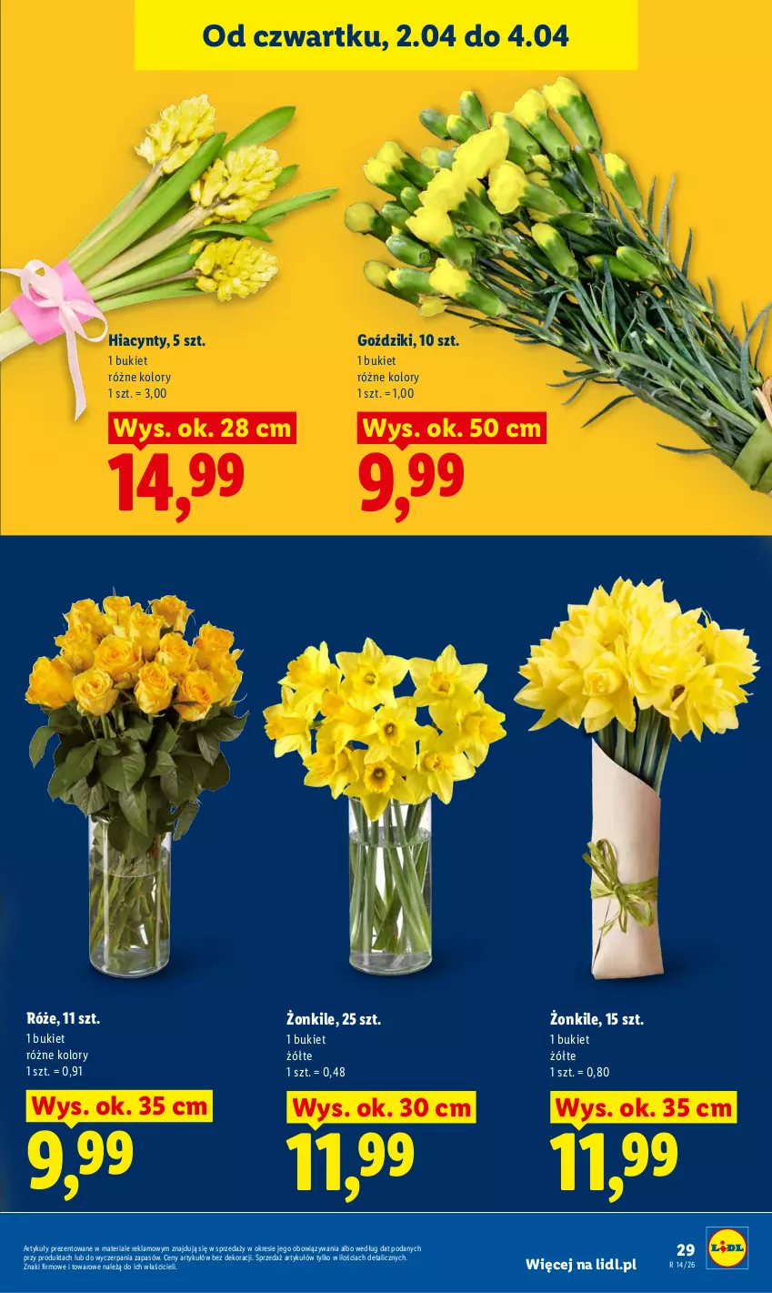 Gazetka promocyjna Lidl - Gazetka ważna od 2.04 do 4.04 - ważna 02.04 do 04.04.2026 - strona 29 - produkty: Bukiet, Hiacynt