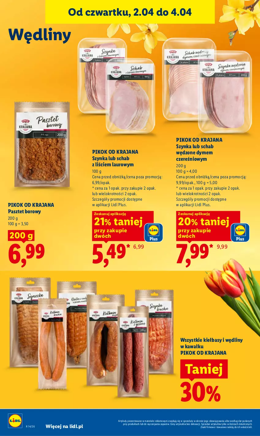 Gazetka promocyjna Lidl - Gazetka ważna od 2.04 do 4.04 - ważna 02.04 do 04.04.2026 - strona 44 - produkty: Kawa, Laur, Pasztet, PIKOK, Szynka