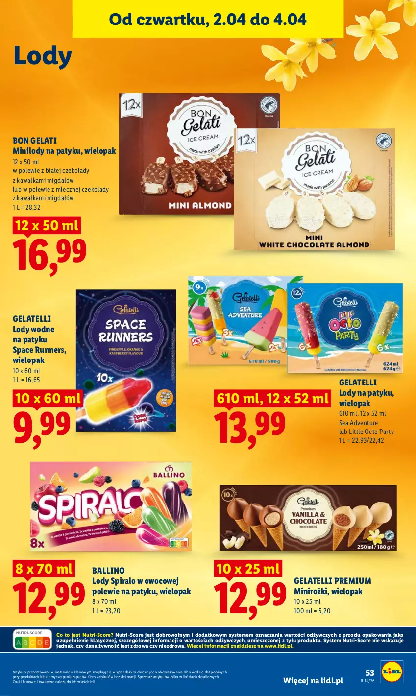 Gazetka promocyjna Lidl - Gazetka ważna od 2.04 do 4.04 - ważna 02.04 do 04.04.2026 - strona 55 - produkty: Kawa, Lody