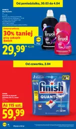 Gazetka promocyjna Lidl - Gazetka ważna od 2.04 do 4.04 - Gazetka - ważna od 04.04 do 04.04.2026 - strona 18 - produkty: Płyn do prania, Finish, Perwoll, Zmywarki