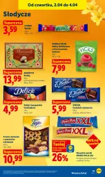 Gazetka promocyjna Lidl - Gazetka ważna od 2.04 do 4.04 - Gazetka - ważna od 04.04 do 04.04.2026 - strona 53 - produkty: Prince Polo, Praliny, Maliny, Czekolada, Delicje, Babka, Kakao, Mamba, Kokos, Czekolada nadziewana
