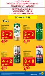 Gazetka promocyjna Lidl - Gazetka ważna od 2.04 do 4.04 - Gazetka - ważna od 04.04 do 04.04.2026 - strona 65 - produkty: Piwa, Gra, Namysłów, Carlsberg, Harnaś