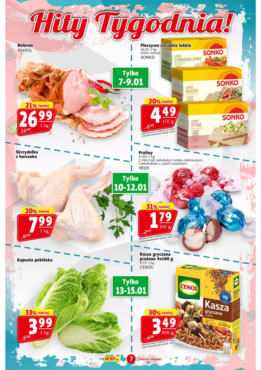 Gazetka promocyjna Prim Market - ważna 07.01 do 15.01.2025 - strona 7 - produkty: Cenos, Chrupki, Dynią, Gry, Kasza, Kasza gryczana, Kokos, Kurczak, Pekpol, Piec, Pieczywo, Pieczywo chrupkie, Skrzydełka z kurczaka