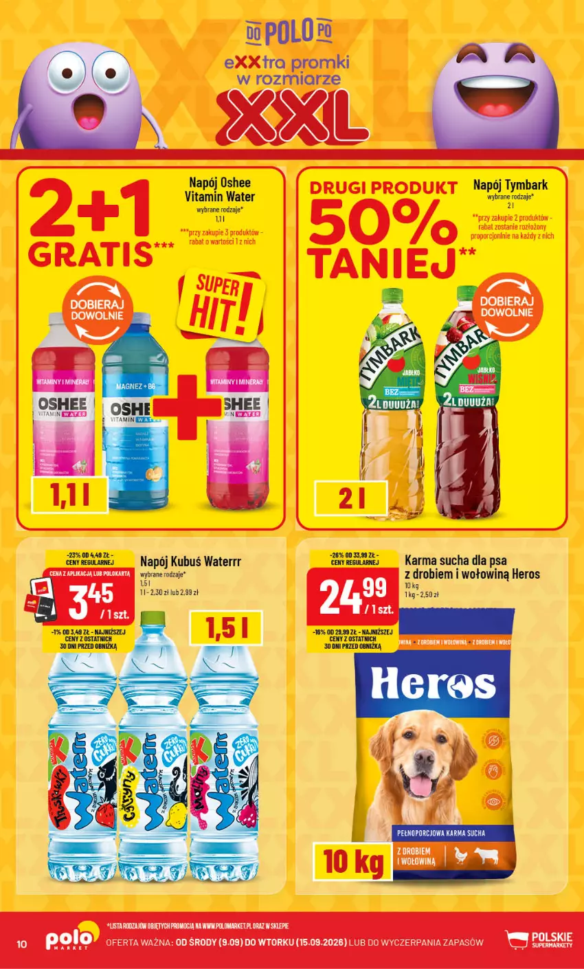 Gazetka promocyjna PoloMarket - Gazetka POLOmarket - ważna 09.09 do 15.09.2026 - strona 10 - produkty: Fa, Kubuś, Kubuś Waterrr, Magnez, Napój, Oshee, Por, Tymbark