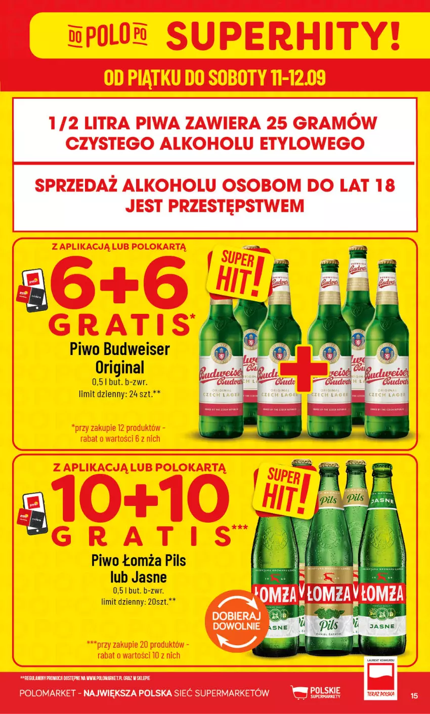 Gazetka promocyjna PoloMarket - Gazetka POLOmarket - ważna 09.09 do 15.09.2026 - strona 15 - produkty: Gin, Gra, Piwa, Piwo, Ser