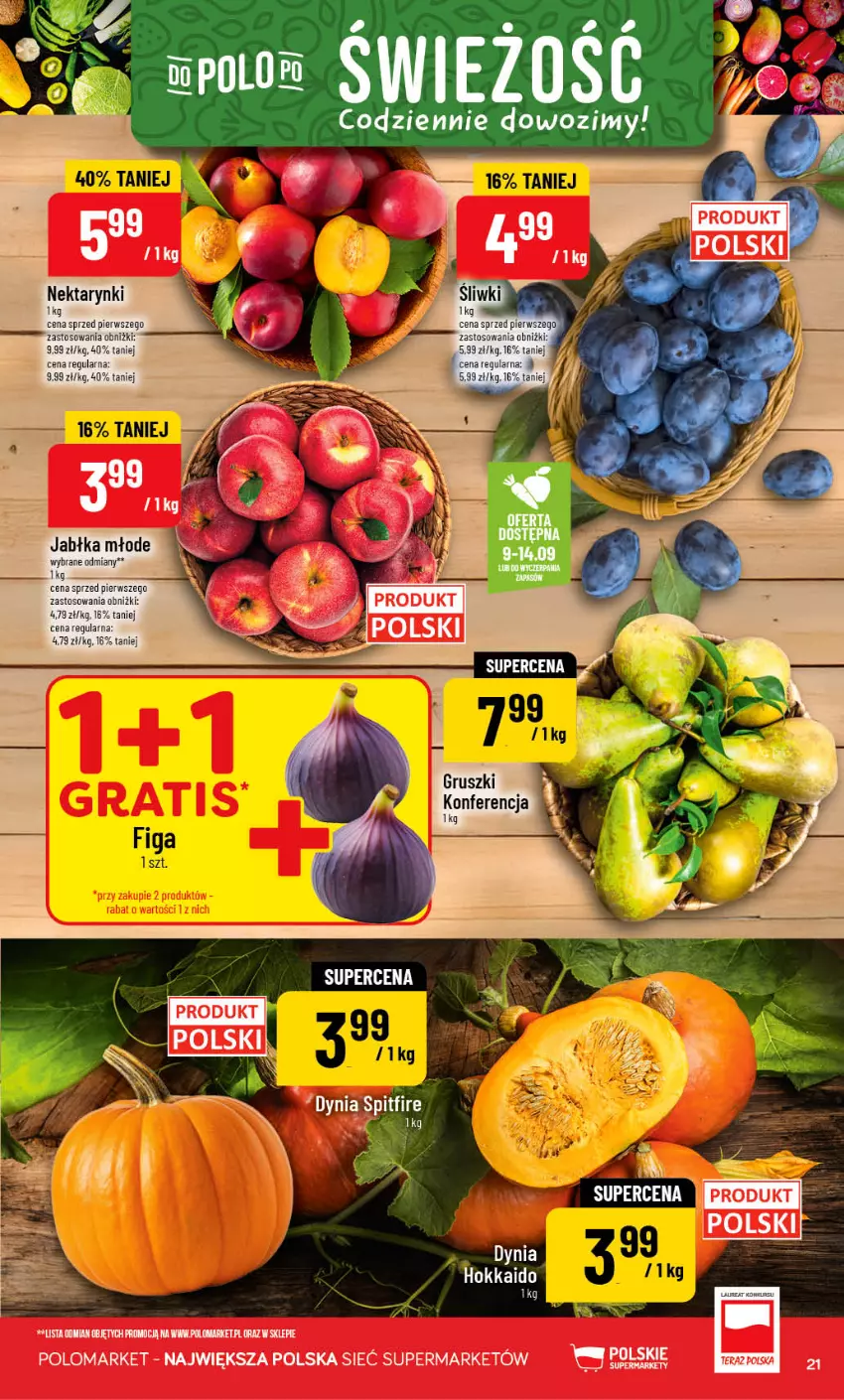 Gazetka promocyjna PoloMarket - Gazetka POLOmarket - ważna 09.09 do 15.09.2026 - strona 21 - produkty: Fa, Gruszki, Jabłka, Nektar