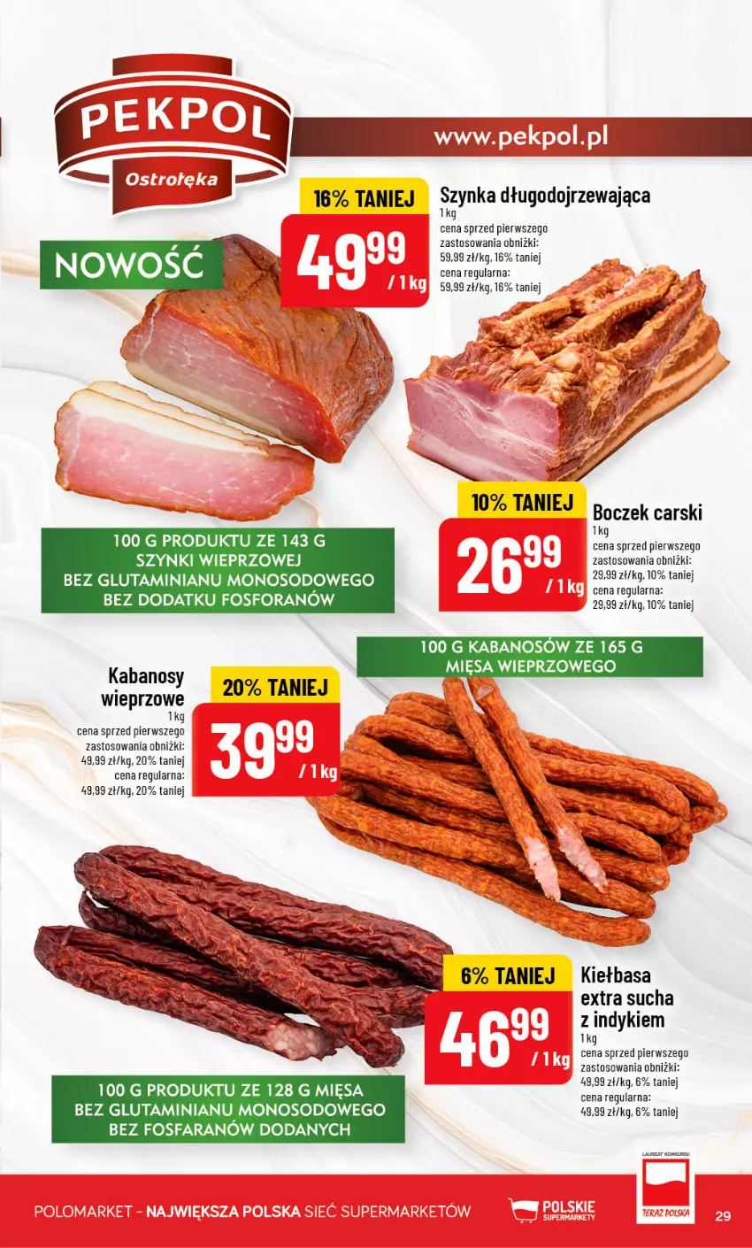 Gazetka promocyjna PoloMarket - Gazetka POLOmarket - ważna 09.09 do 15.09.2026 - strona 29 - produkty: Boczek, Cars, Fa, Kabanos, Kiełbasa, Szynka