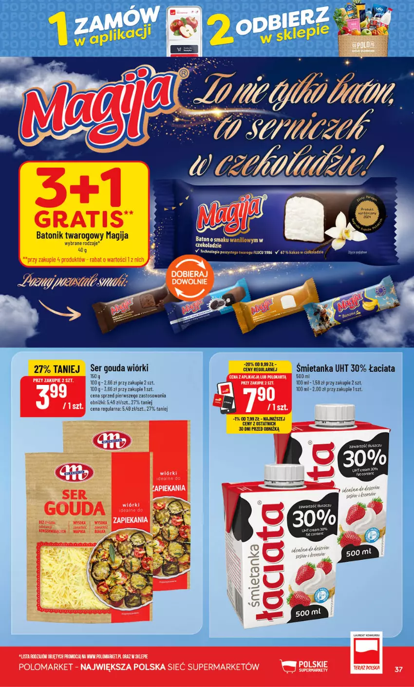 Gazetka promocyjna PoloMarket - Gazetka POLOmarket - ważna 09.09 do 15.09.2026 - strona 37 - produkty: Baton, Batonik twarogowy, Gouda, Laur, LG, Magija, Ser, Tonik, Tusz