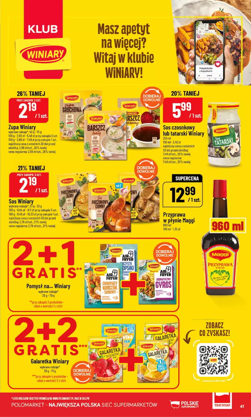 Gazetka promocyjna PoloMarket - Gazetka POLOmarket - ważna 09.09 do 15.09.2026 - strona 41 - produkty: Gala, Galaretka, Koc, Kurczak, Maggi, Sos, Sos czosnkowy, Winiary, Zupa