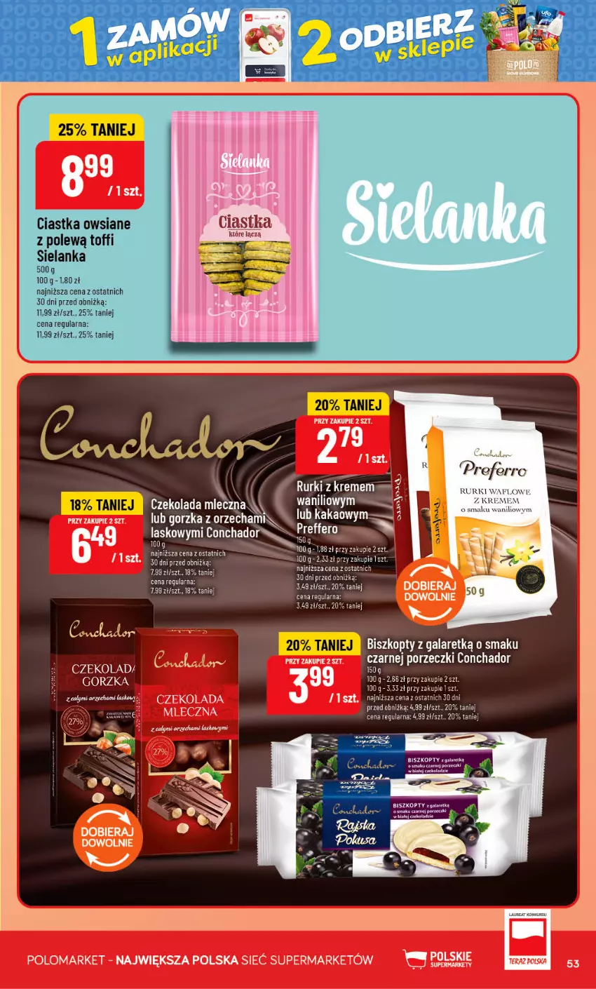 Gazetka promocyjna PoloMarket - Gazetka POLOmarket - ważna 09.09 do 15.09.2026 - strona 53 - produkty: Biszkopty, Ciastka, Czekolada, Fa, Gala, Kakao, Por, Rurki