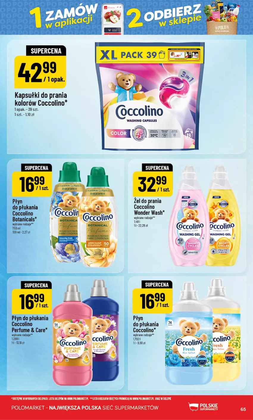 Gazetka promocyjna PoloMarket - Gazetka POLOmarket - ważna 09.09 do 15.09.2026 - strona 65 - produkty: Coccolino, Kapsułki do prania, Płyn do płukania