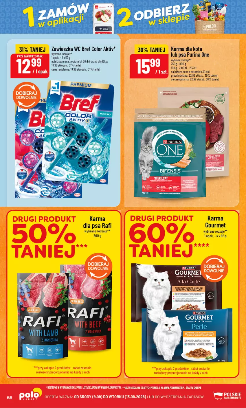 Gazetka promocyjna PoloMarket - Gazetka POLOmarket - ważna 09.09 do 15.09.2026 - strona 66 - produkty: Bref, Fa, Pur, Purina, Wołowina