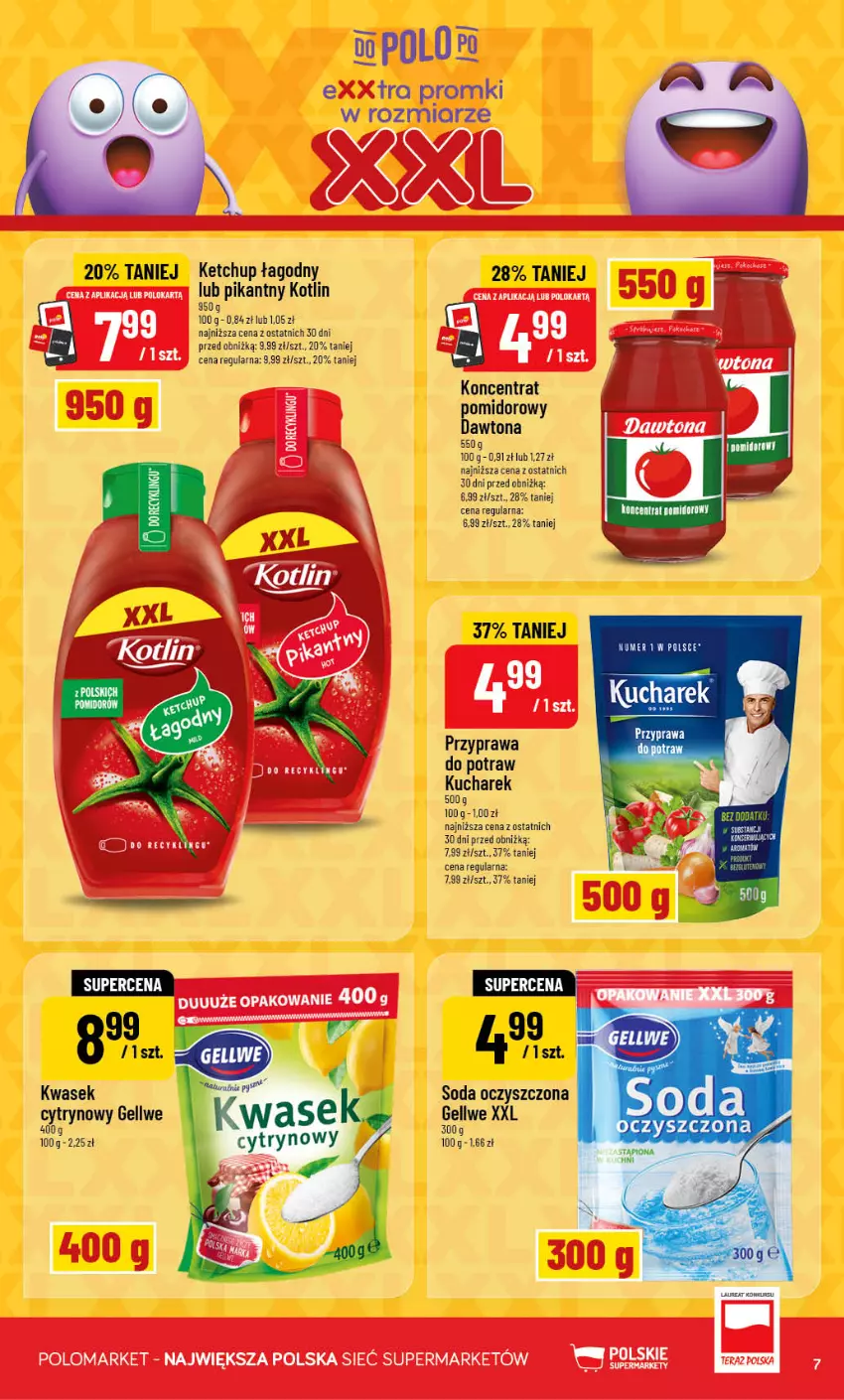Gazetka promocyjna PoloMarket - Gazetka POLOmarket - ważna 09.09 do 15.09.2026 - strona 7 - produkty: Dawtona, Ketchup, Koncentrat pomidorowy, Kotlin, Kucharek, Przyprawa do potraw, Soda oczyszczona
