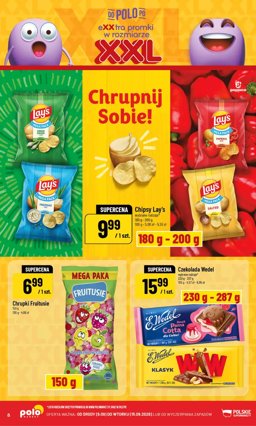 Gazetka promocyjna PoloMarket - Gazetka POLOmarket - ważna 09.09 do 15.09.2026 - strona 8 - produkty: Chrupki, Czekolada, Fa