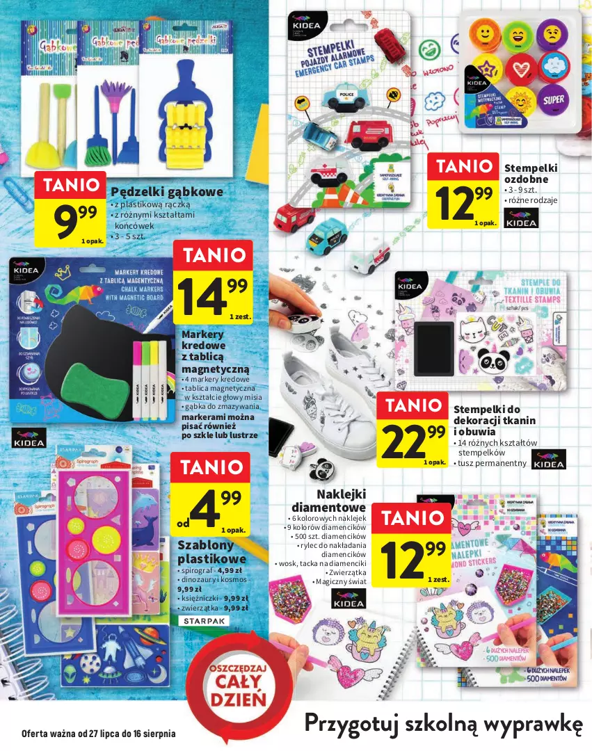 Gazetka promocyjna Intermarche - Gazetka Intermarche - ważna 27.07 do 16.08.2023 - strona 10 - produkty: Dinozaur, Gra, Klej, Marker, Tusz