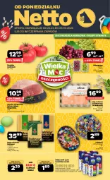 Gazetka promocyjna Netto - Od Poniedziałku - Gazetka - ważna od 29.03 do 29.03.2026 - strona 1 - produkty: Szynka wieprzowa, Cukier, Jaja, Dallmayr, Kawa mielona, Kawa, Kosz, Szynka, Cukierki, Wino, Pomidor malinowy, Kokos, Mleko