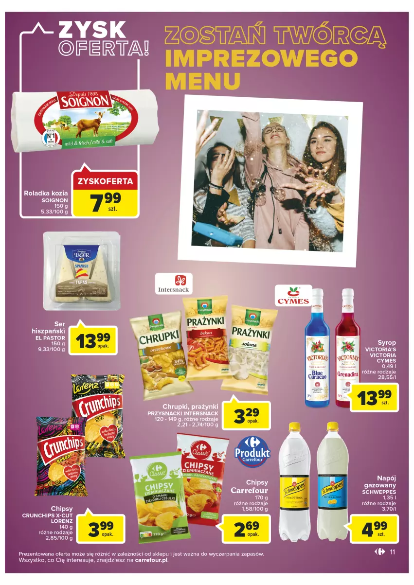 Gazetka promocyjna Carrefour - Gazetka Market - ważna 25.01 do 05.02.2022 - strona 11 - produkty: Astor, Beko, Chipsy, Chrupki, Crunchips, Lorenz, Napój, Przysnacki, Ser